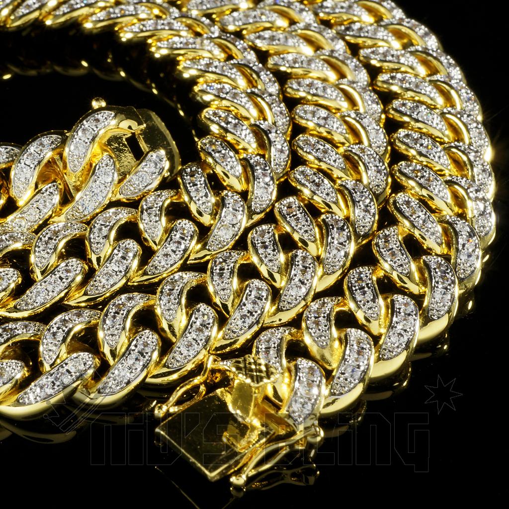 Cuban Link Gold Chain - L&L Nation&#39;s Iced Out Necklace