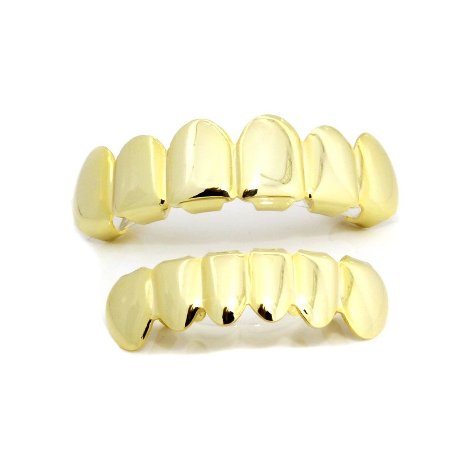 Premium 14K Gold Grillz - 6 Tooth - DEEZ GRILLZ