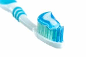 dental hygiene - toothpaste on toothbrush