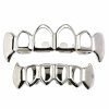 Silver Open Face Grillz