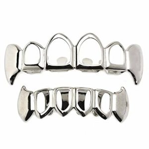 Silver Open Face Grillz