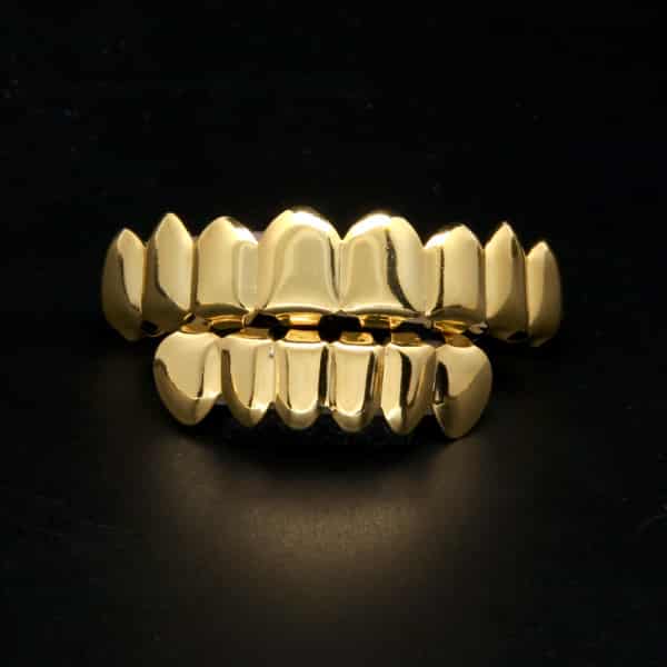 Premium Gold Grillz - 8 tooth
