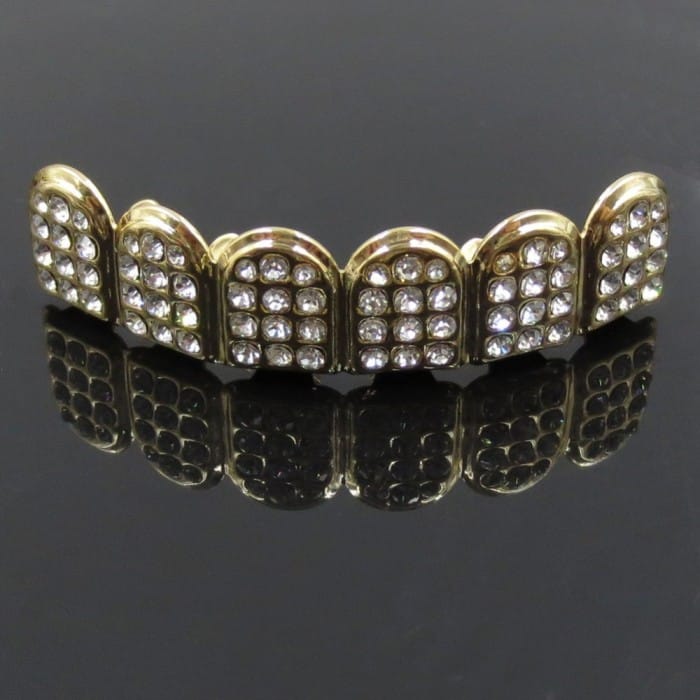 Royal Iced Out Gold Plated Grillz Deez Grillz
