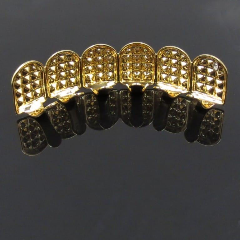 Royal Iced Out Gold Plated Grillz Deez Grillz