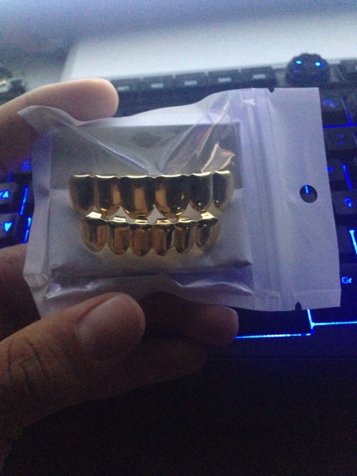 Premium 14K Gold Grillz 6 Tooth Deez Grillz