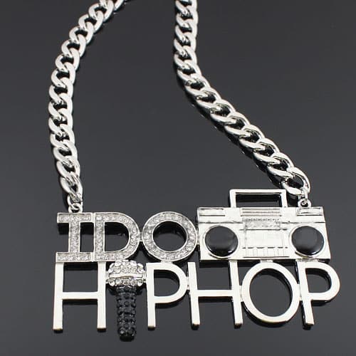 Silver 'I DO HIP HOP' chain