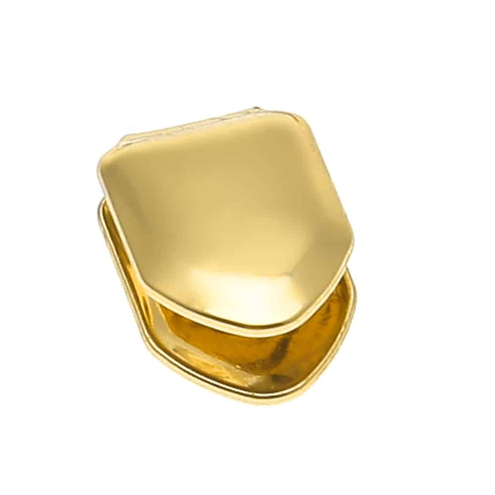 14K Gold Plated Single Tooth Cap Deez Grillz