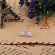 SIlver Cz Diamond Earrings