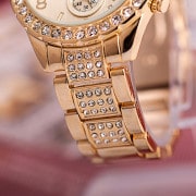 14K Gold Iced Out Watch