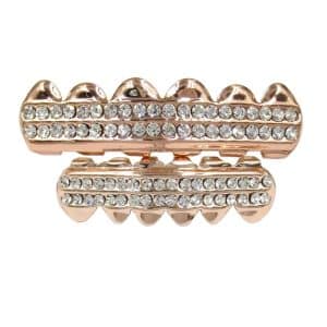 rose gold grillz with cz stones