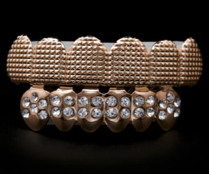 Zirconia Diamond Top Bottom Set Grillz